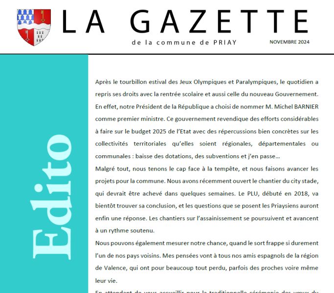 gazette de Priay