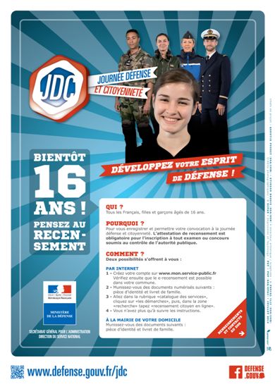 Recensement à 16 ans à Priay